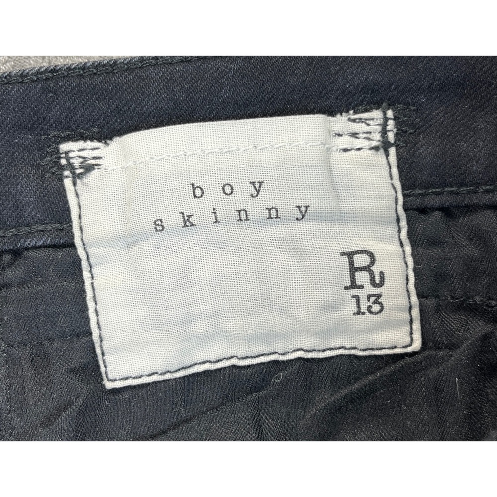 R13 Boy Skinny Jeans Black
